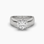 2 Carat Solitaire Round Diamond Elegance Ring