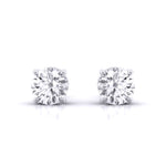 2 Carat Each Classic Solitaire Studs