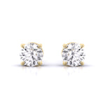 2 Carat Each Classic Solitaire Studs