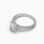 2 Carat Oval Diamond Solitaire Ring