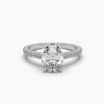 2 Carat Oval Diamond Solitaire Ring