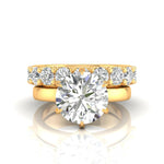 2 Carat Solitaire Entwined Diamond Ring