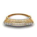 Pear Diamond Gold Cuff