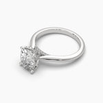 3 Carat Cushion Fancy Shape Solitaire Diamond Ring