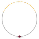 Emerald Center Solitaire Diamond Necklace