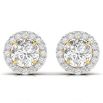 3.5 Carat Each Round Solitaire Diamonds Earring