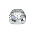 3 Carat Radiant Cut Halo Engagement Ring