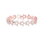 Diamond Star-Link Chain Bracelet