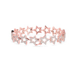 Diamond Star-Link Chain Bracelet