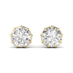2.5 Carat Each Round Solitaire Diamond Earring