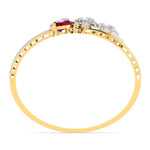 Elegant Pear Shape Diamond Bangle