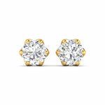 4 Carat Each Camellia Diamond Studs