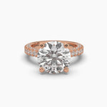 5 Carat Solitaire Round Diamond Dynasty Ring