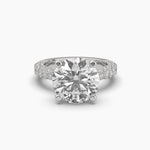 5 Carat Solitaire Round Diamond Dynasty Ring
