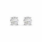 5 Carat Each Round Diamonds Solitaire Studs