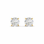 5 Carat Each Round Diamonds Solitaire Studs