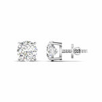 5 Carat Each Round Diamonds Solitaire Studs