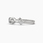 5 Round Cut Diamond Adjustable Ring