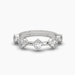 5 Round Cut Diamond Adjustable Ring