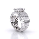 6 Carat Solitaire Cushion Diamond Ring