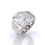 6 Carat Solitaire Cushion Diamond Ring