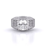 6 Carat Solitaire Cushion Diamond Ring