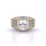 6 Carat Solitaire Cushion Diamond Ring