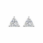 80 Pointers Each Trillion Cut Diamonds Studs Earrings