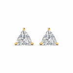 80 Pointers Each Trillion Cut Diamonds Studs Earrings