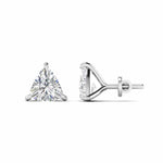 80 Pointers Each Trillion Cut Diamonds Studs Earrings