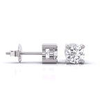 0.8 Carat Each Round Diamonds Studs