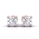 0.8 Carat Each Round Diamonds Studs