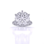 5.5 Carat Accented Engagement Dimaond Ring