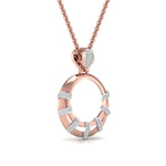 Minimalist Lab Diamond Circle Pendant