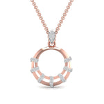 Minimalist Lab Diamond Circle Pendant