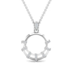Minimalist Lab Diamond Circle Pendant