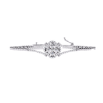 Designer Floral Diamond Bracelet
