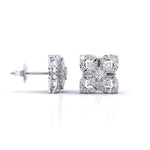 Antique Diamond Cluster Studs