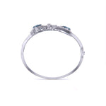Sparkling Aqua & Diamond Royal Bangle
