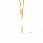 Baguette and Square Diamond Necklace