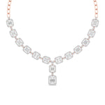 Baguette Diamond Drop Necklace