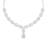 Baguette Diamond Drop Necklace