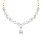 Baguette Diamond Drop Necklace