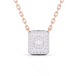 Baguette Diamond Pave Setting Pendant