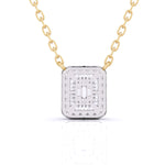 Baguette Diamond Pave Setting Pendant