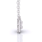 Baguette Diamond Pave Setting Pendant