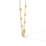 Baguette Diamond Station Necklace