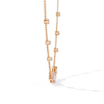Baguette Diamond Station Necklace