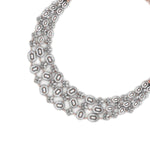 Baguette & Round Diamond Necklace