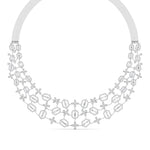 Baguette & Round Diamond Necklace